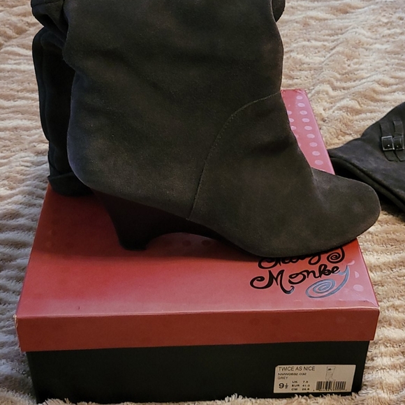 Genuine suede Naughty Monkey Twice as Nice boots - Picture 5 of 5